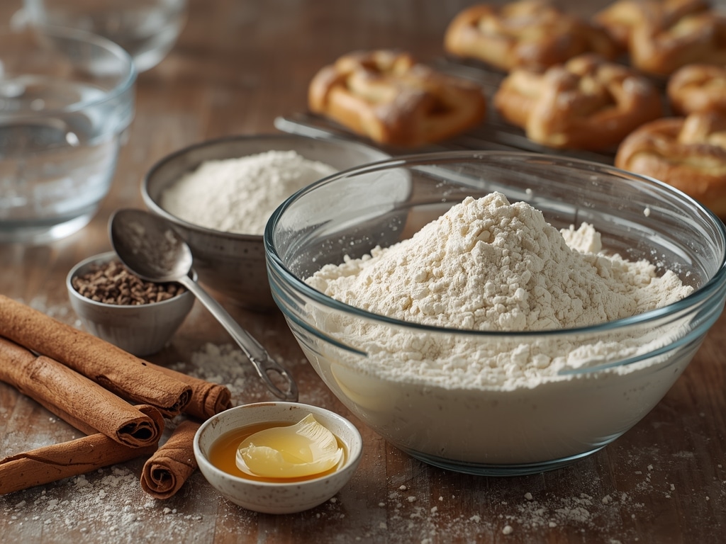 Cinnamon Sugar Soft Pretzels - Process or ingredients
