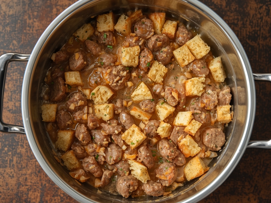 Easy Sausage and Egg Casserole: Best Breakfast Recipe Ever! - Process or ingredients