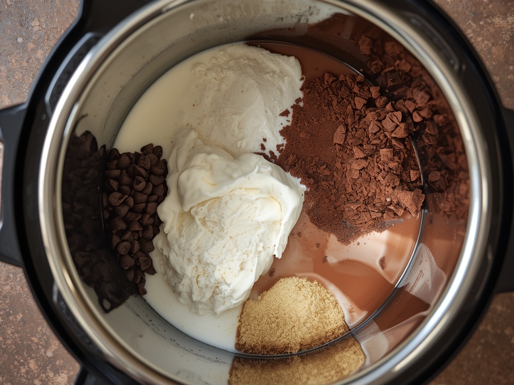 The Best Hot Chocolate EVER (Crock Pot Recipe!) - Process or ingredients