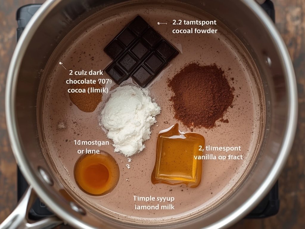 12 Best delicious and healthy Hot Chocolate Recipes - The Little Shine - Process or ingredients