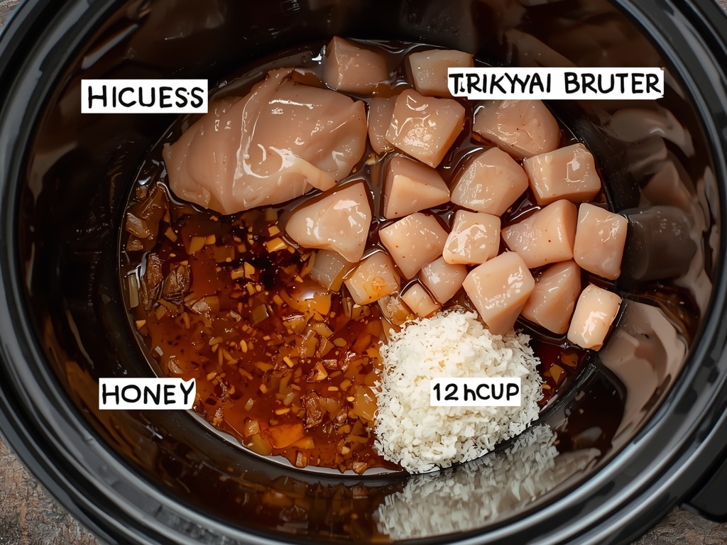 dump and go crockpot teriyaki chicken - Process or ingredients
