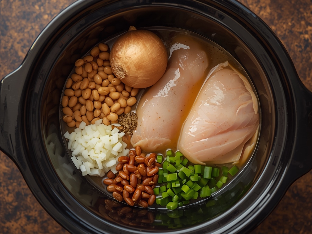 crockpot white chicken chili 3 - Process or ingredients