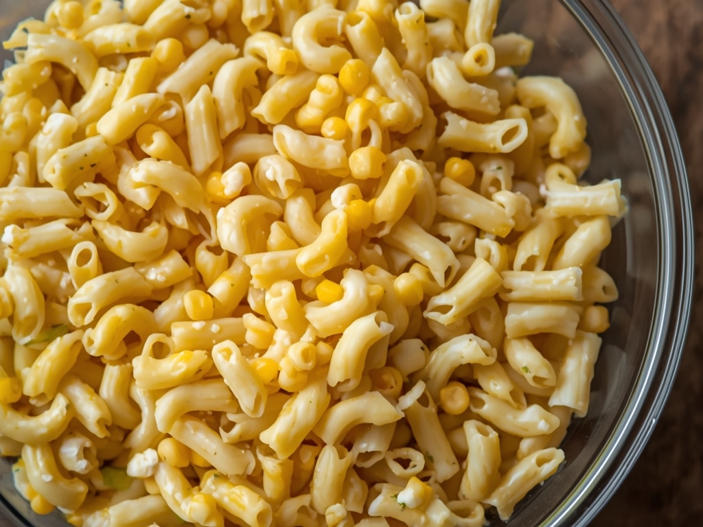 mexican street corn pasta salad recipe easy flavorful - Process or ingredients