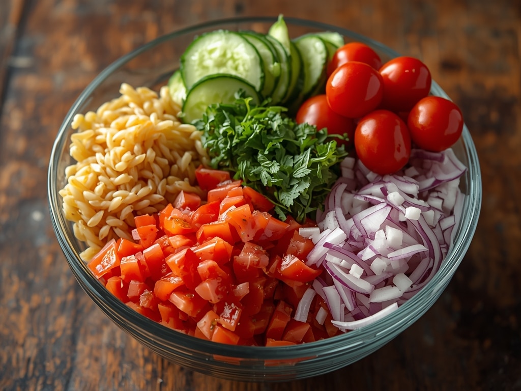 spaghetti salad with italian dressing - Process or ingredients