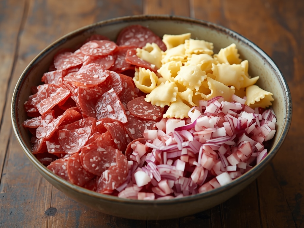best grinder tortellini salad - Process or ingredients
