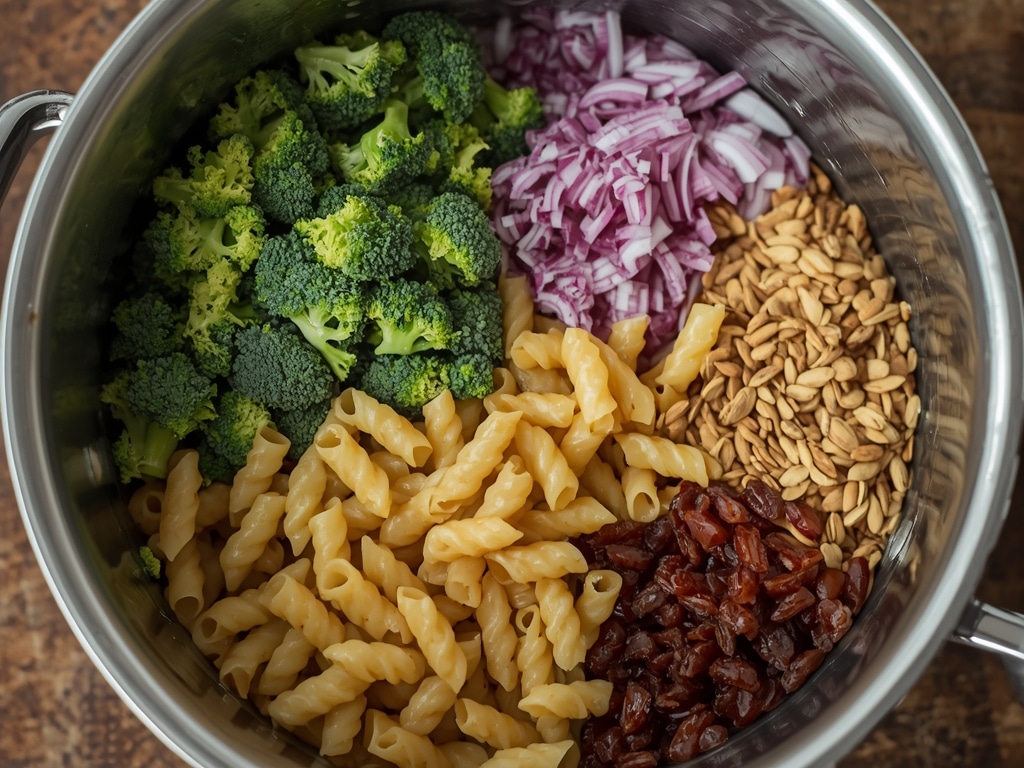 best broccoli pasta salad - Process or ingredients