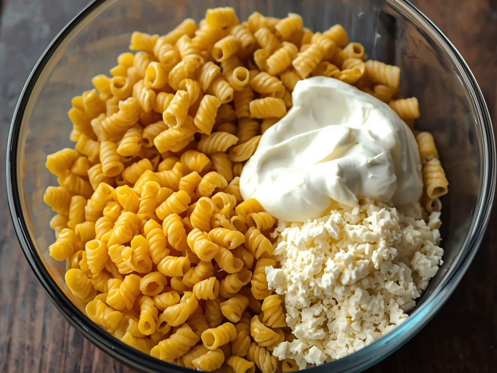 mexican street corn pasta salad - Process or ingredients