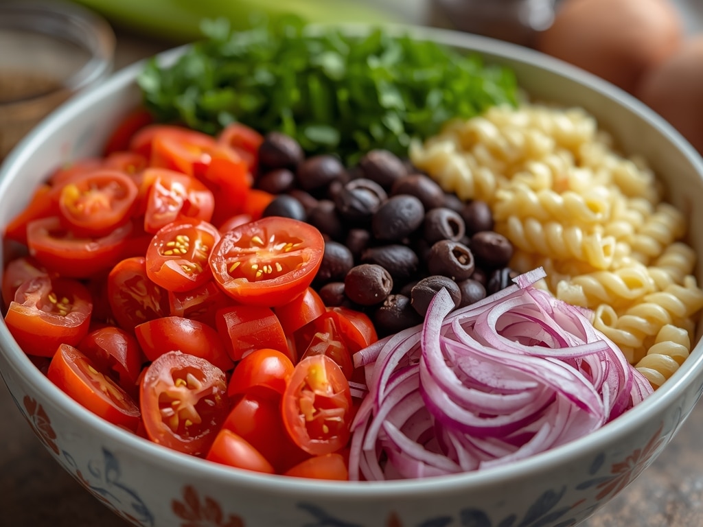 olive garden pasta salad - Process or ingredients