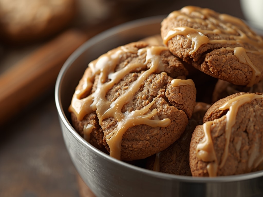 Soft Gingerbread Cookies with Maple Glaze - Detail or variation
