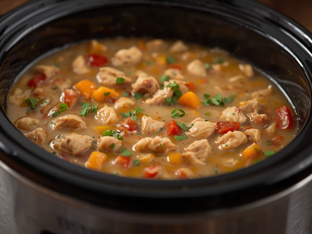 crockpot white chicken chili 3 - Detail or variation