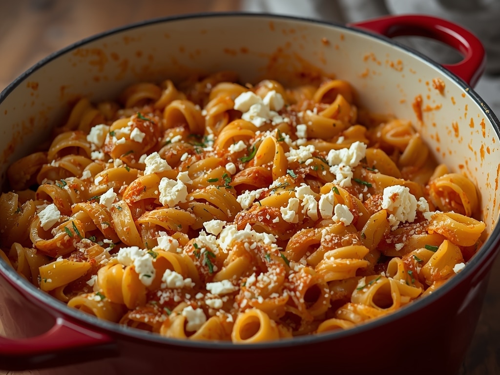 baked feta pasta - Detail or variation