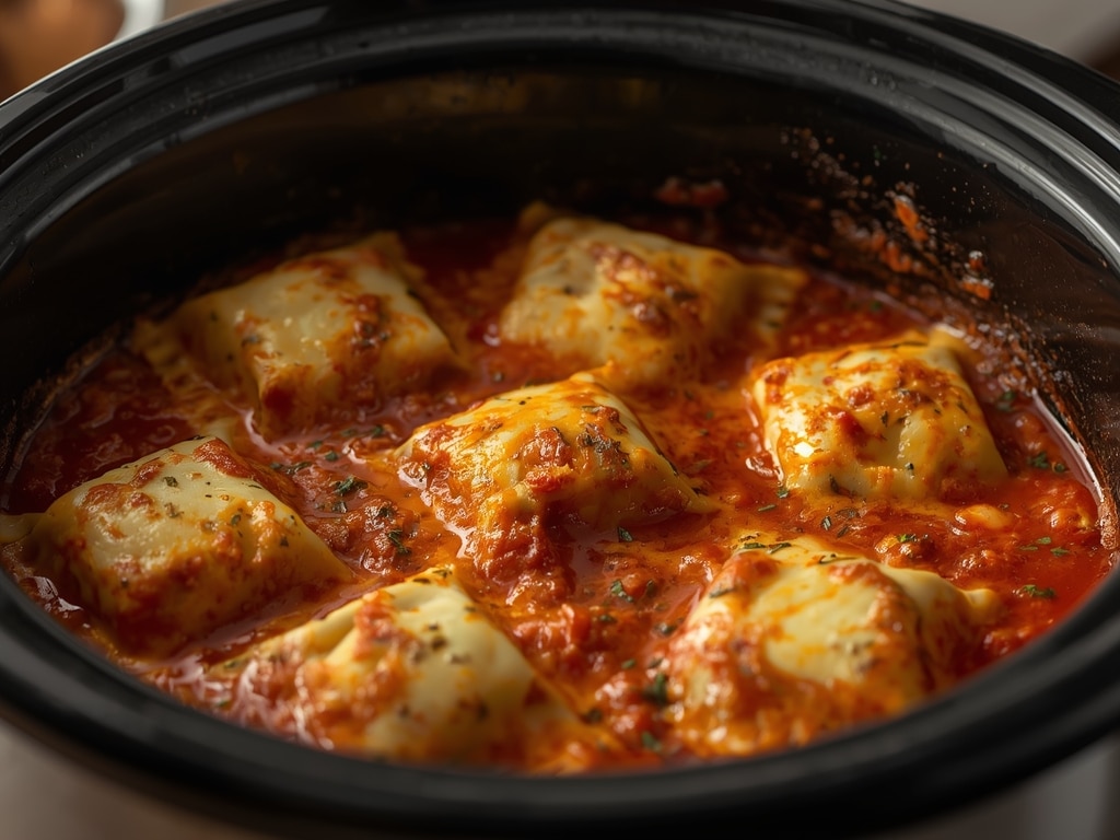 crockpot ravioli lasagna - Detail or variation
