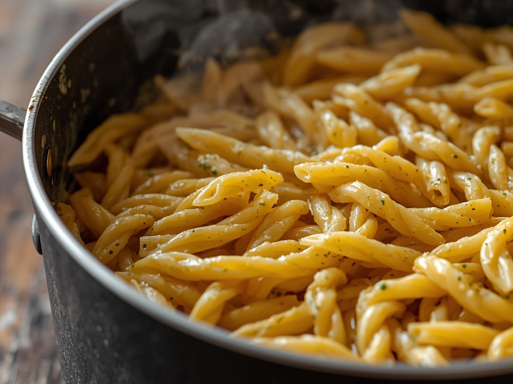 one pot creamy garlic pasta - Detail or variation