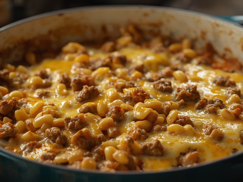 cheesy ground beef and rice casserole - Detail or variation