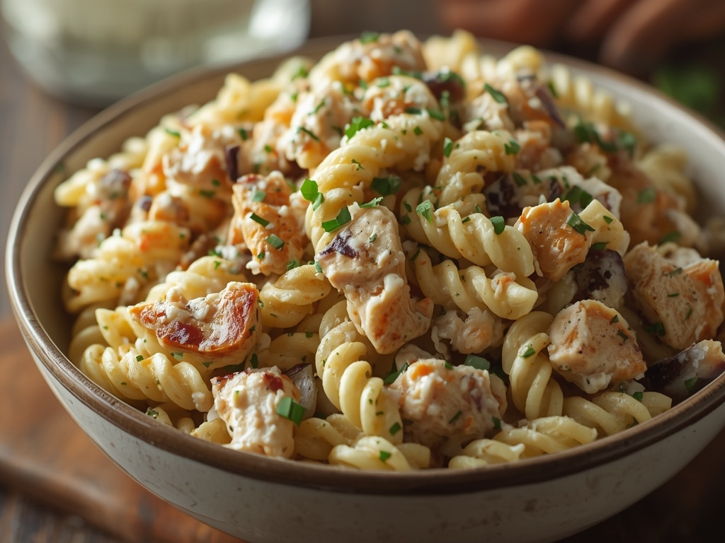 chicken caesar pasta salad 3 - Detail or variation