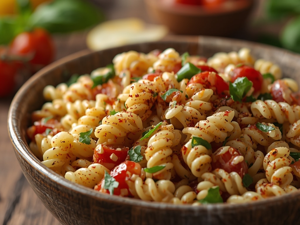 zesty italian pasta salad - Detail or variation