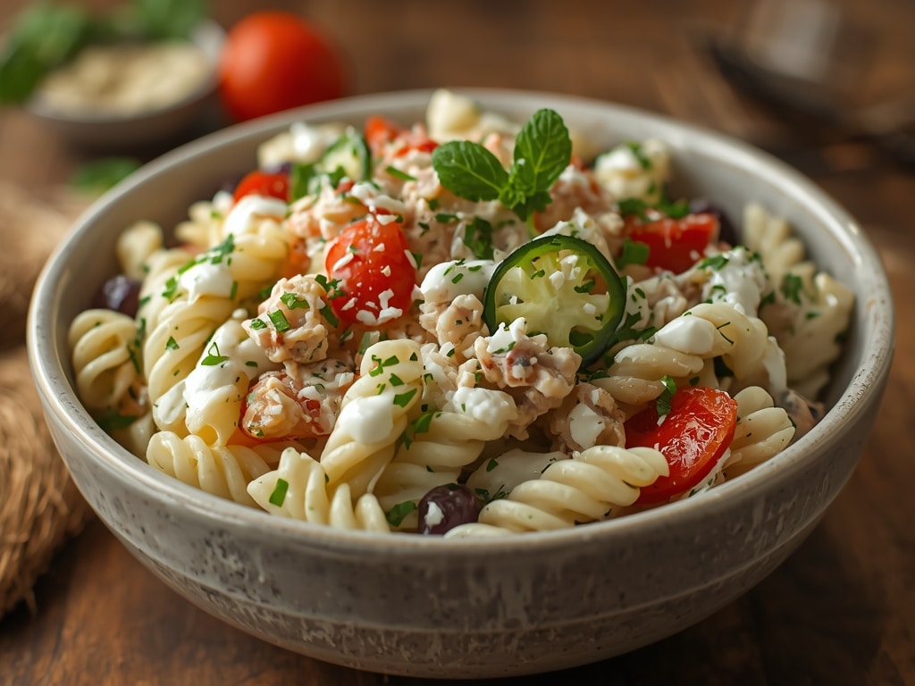 Fresh Ranch Pasta Salad: The BEST Easy Recipe! 1 fresh ranch pasta salad - Detail or variation