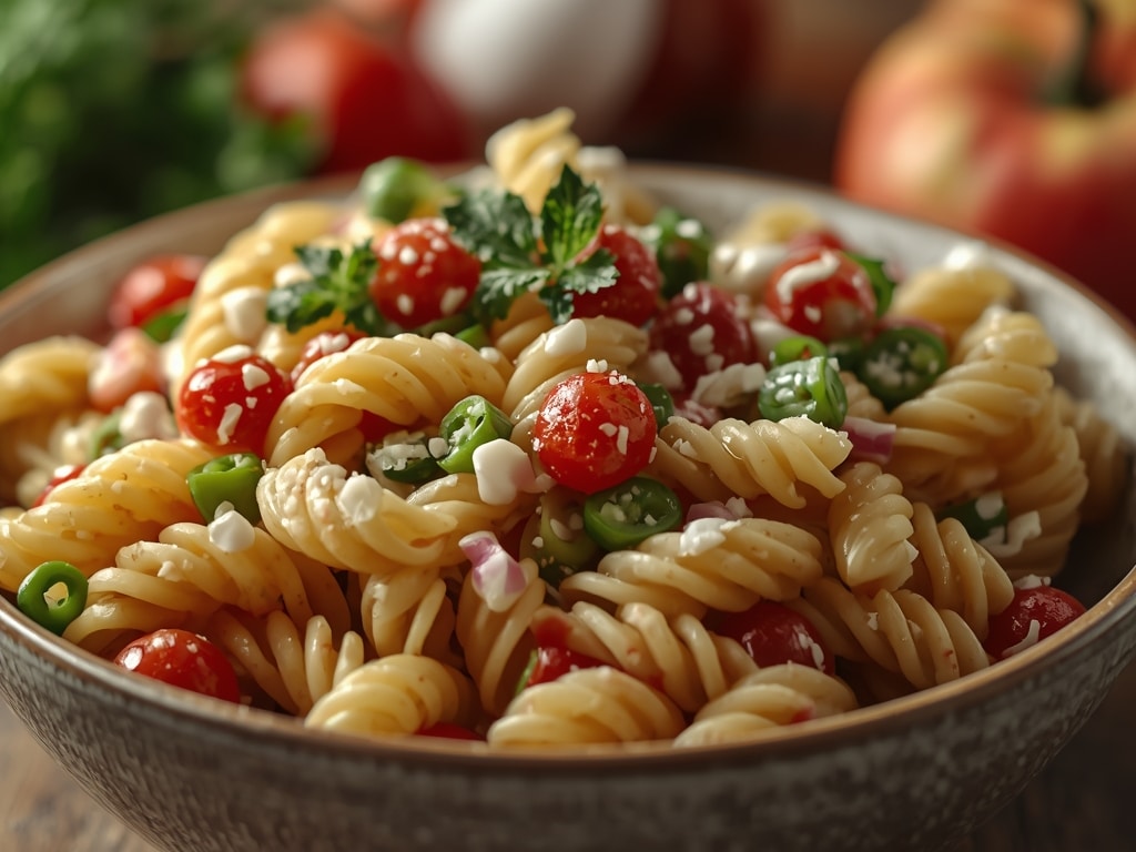 festive christmas pasta salad - Detail or variation