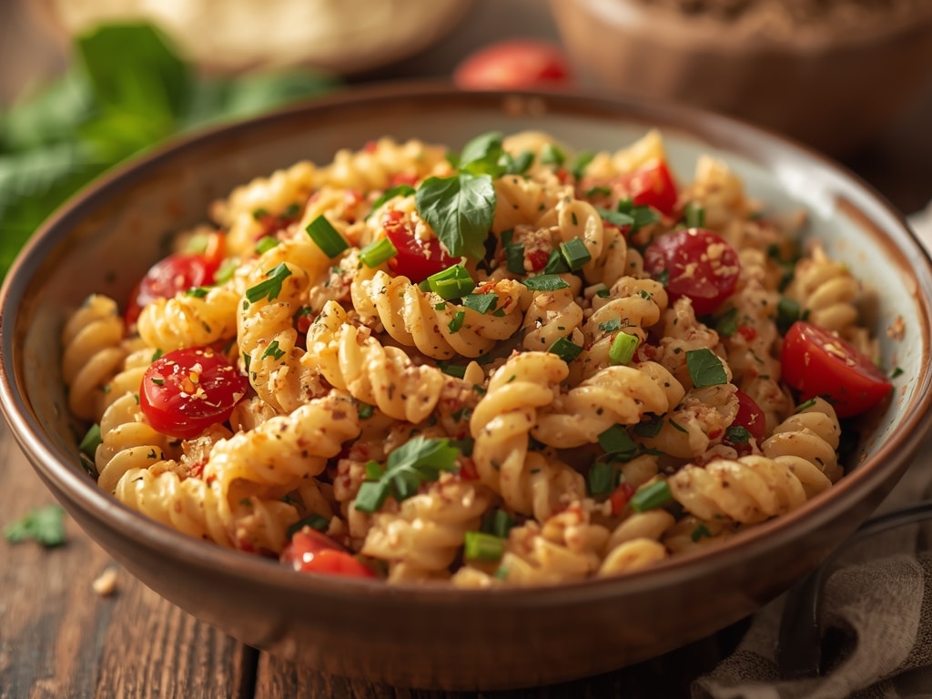 protein packed thai pasta salad - Detail or variation