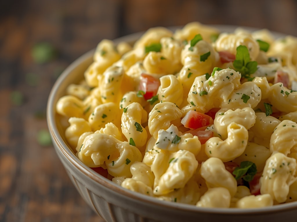 Deviled Egg Macaroni Salad: The BEST Easy Recipe EVER! 1 deviled egg macaroni salad - Detail or variation