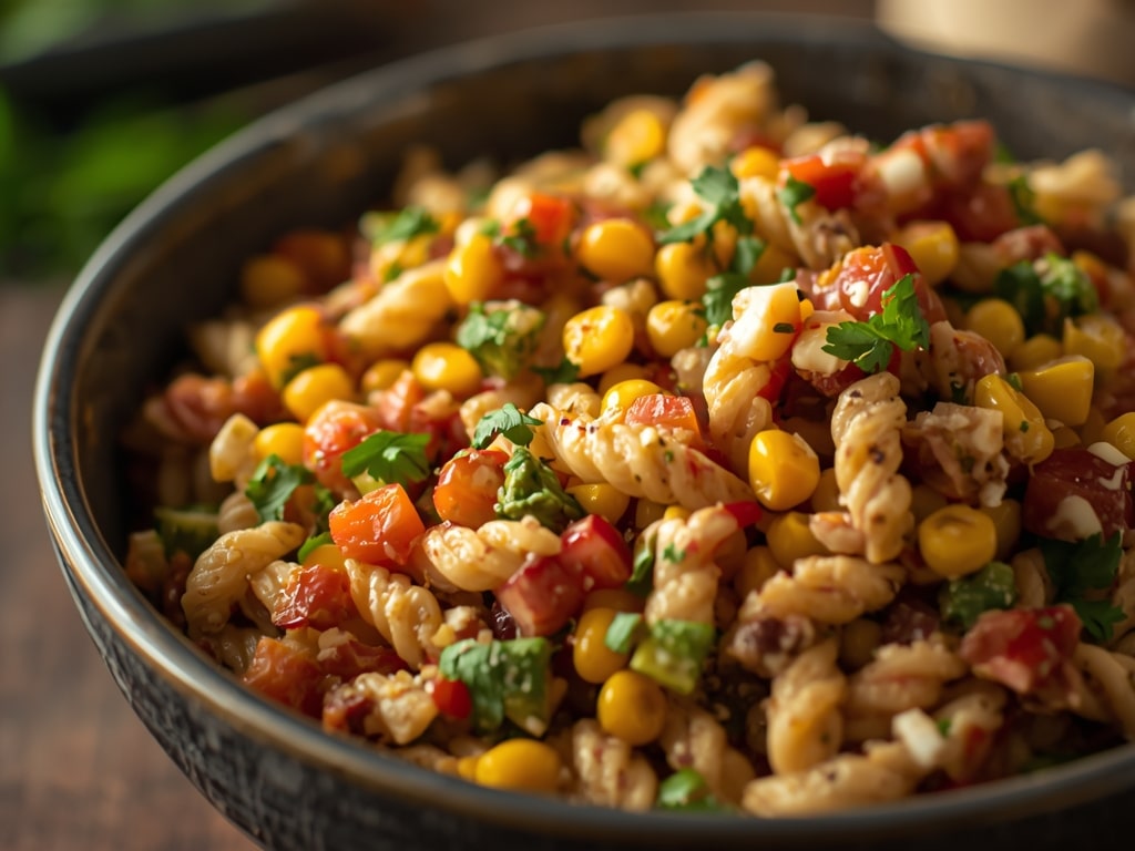 mexican street corn pasta salad - Detail or variation