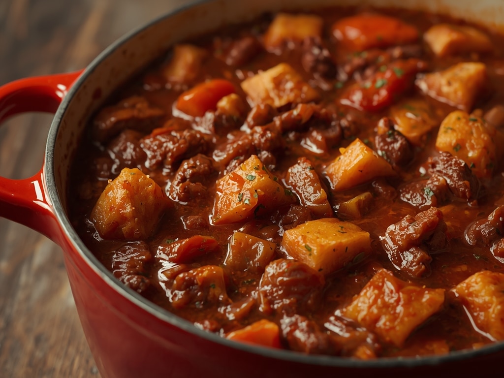 chunky beef stew bread bowl - Detail or variation