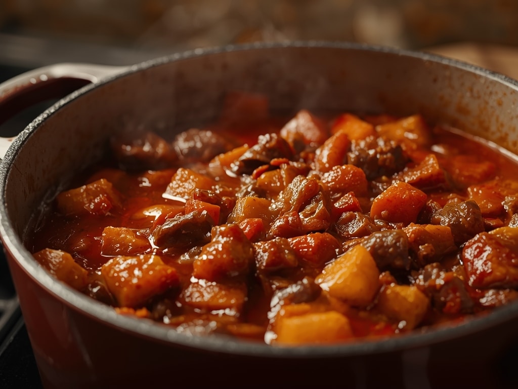 hearty stovetop stew - Detail or variation