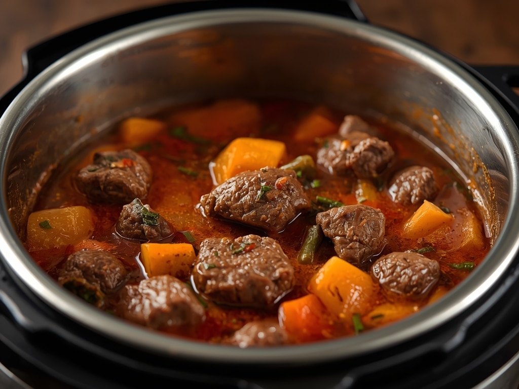 quick instant pot beef stew - Detail or variation