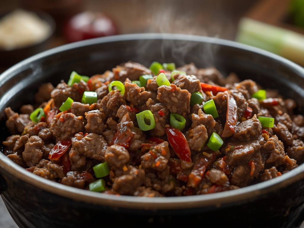 korean ground beef bowl - Detail or variation
