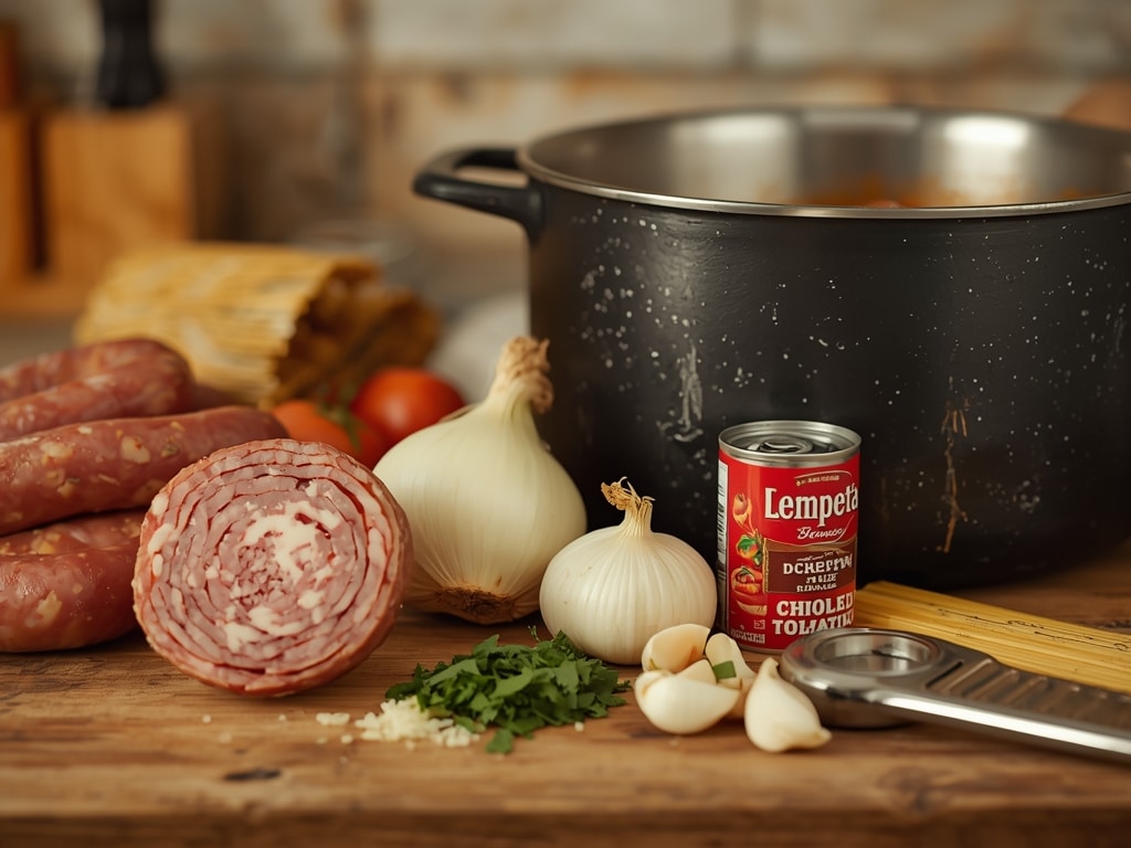 easy pasta dinner recipe - Process or ingredients