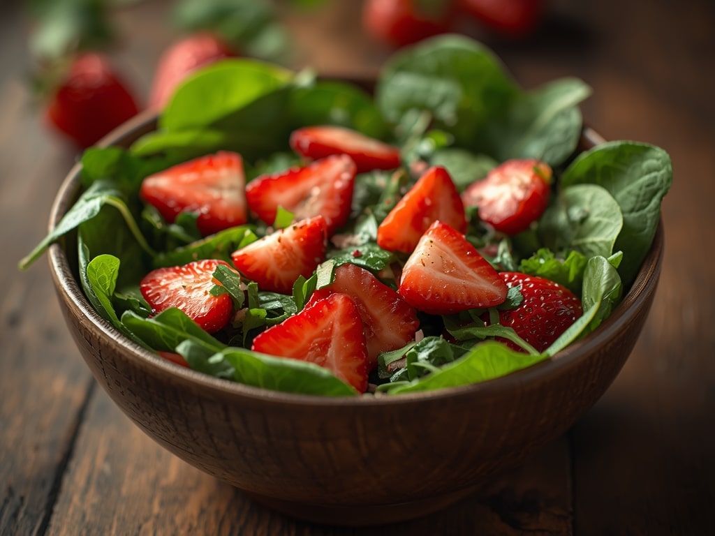 strawberry spinach salad recipe - Detail or variation